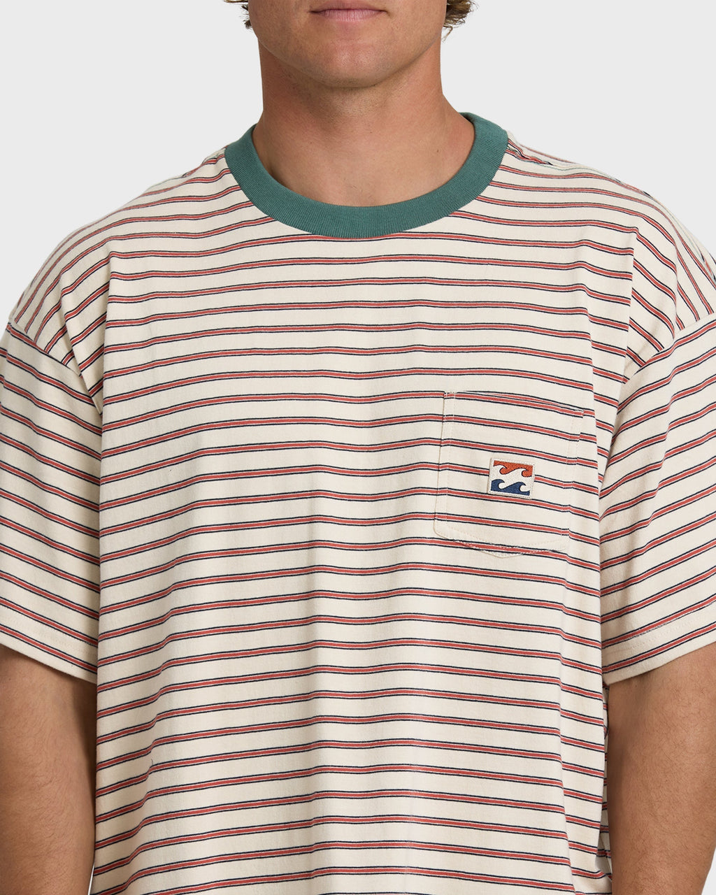 Baxter Crew Short Sleeve T-Shirt - Oatmeal