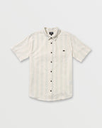 All Day Stripe Short Sleeve Shirt - Off White