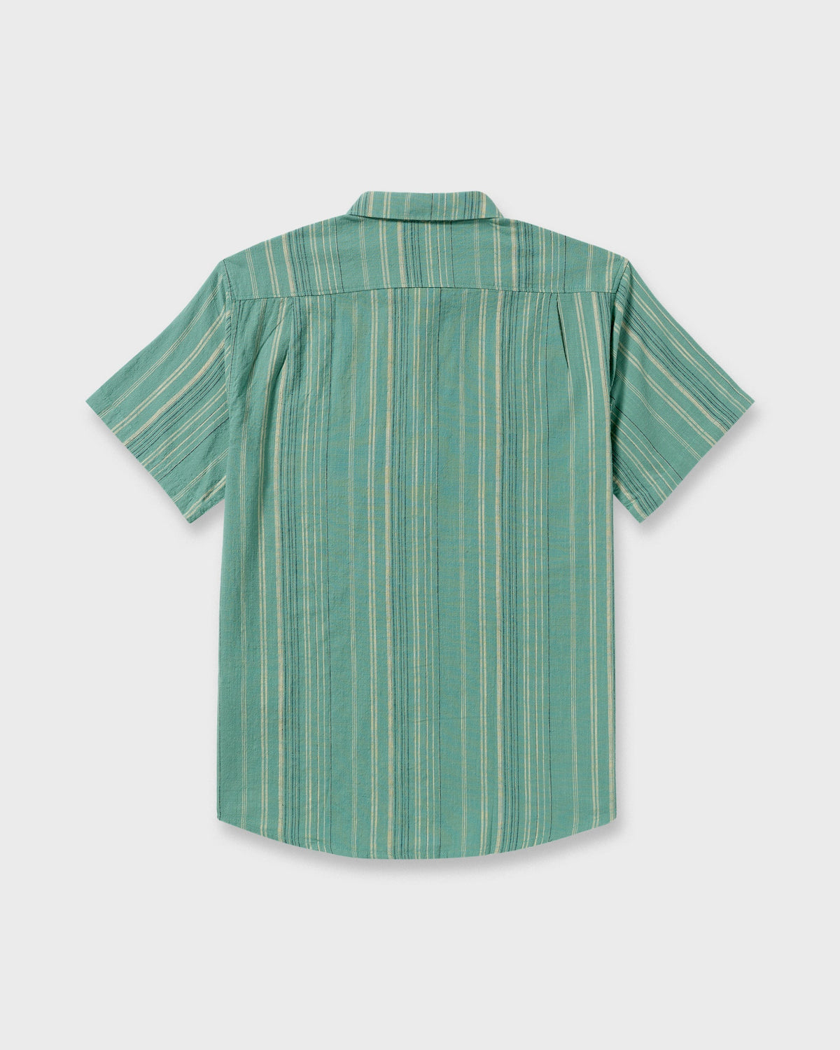 All Day Stripe Short Sleeve Shirt - Sage Green