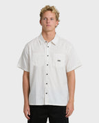 Bad Dog Short Sleeve Woven Shirt - Off White
