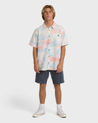 Sundays Lounge Short Sleeve Woven Shirt - Off White