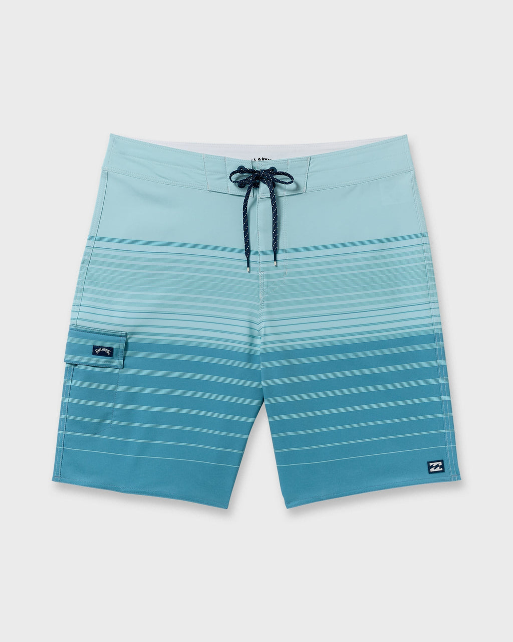 All Day Stripe Pro Performance 20 Boardshorts - Dusty Blue