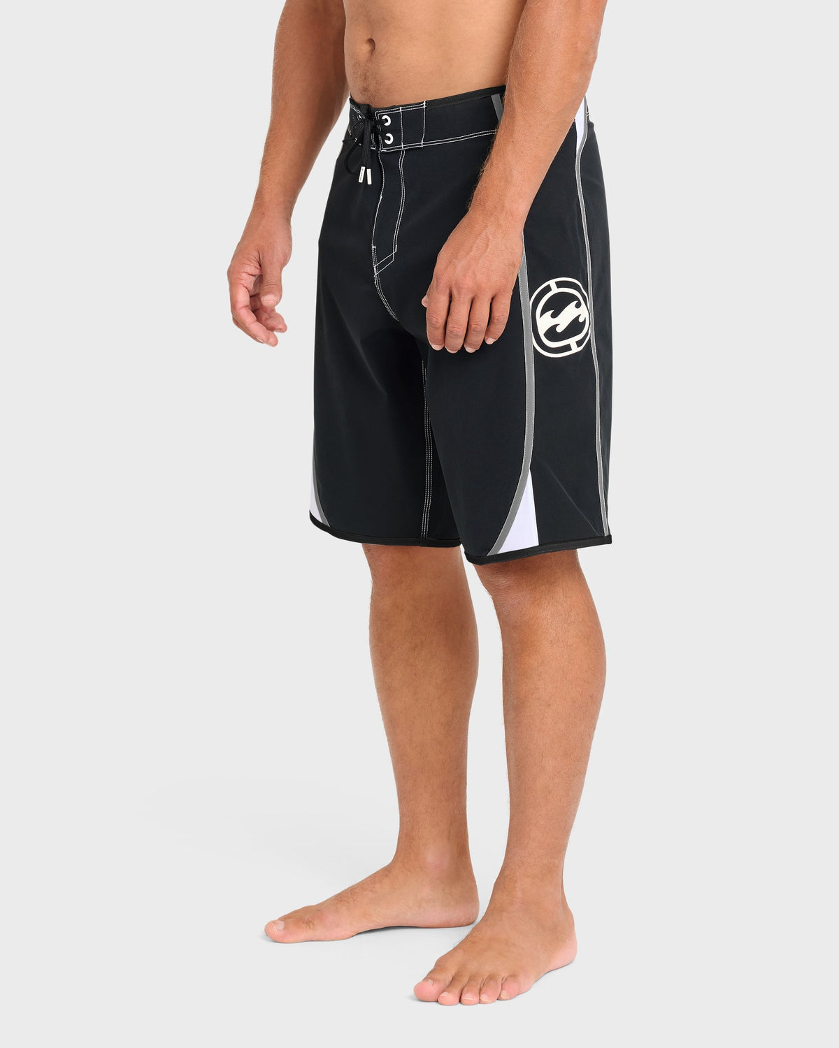Dbah Bio Wave Pro 21 Boardshorts - Black/White - Black/White