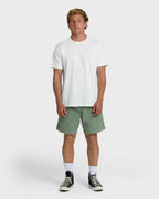Larry Layback 19 Cord Shorts - Moss