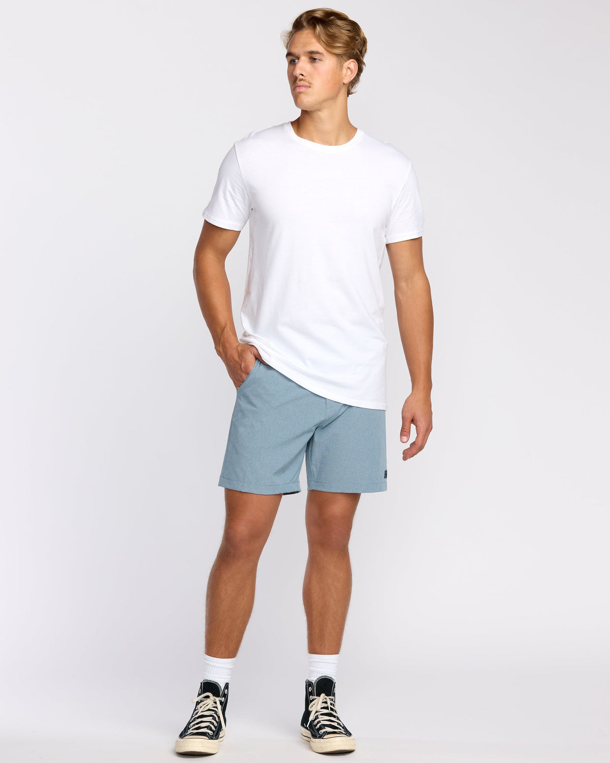 Crossfire Submersible 17 Hybrid Shorts - Slate Blue
