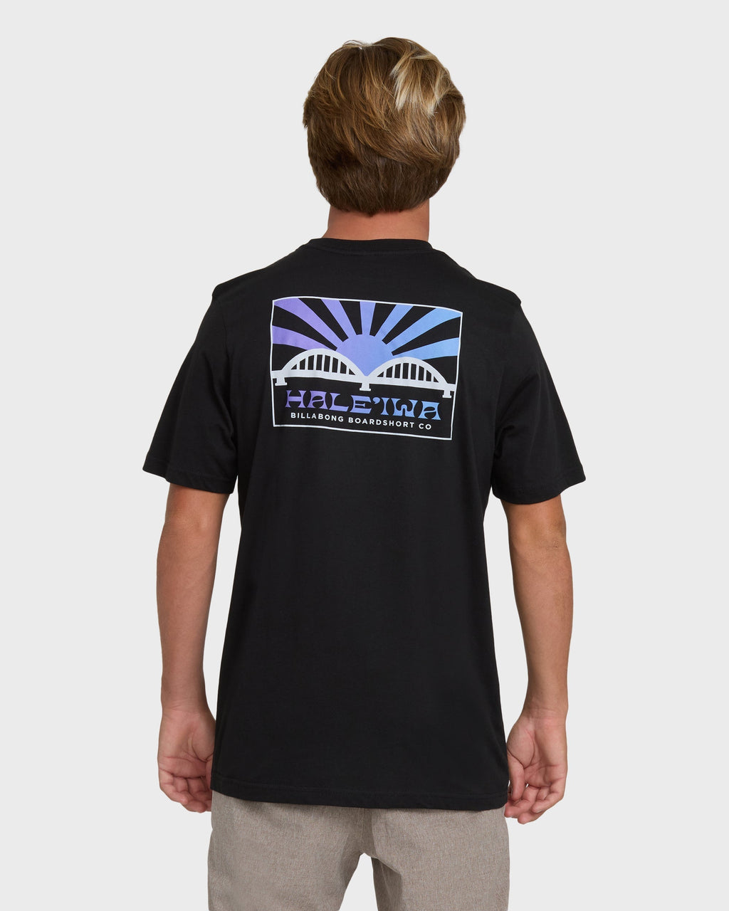 Haleiwa Rising Sun Short Sleeve T-Shirt - Black