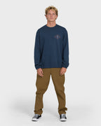Compass Crewneck Sweatshirt - Dark Blue