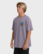 Post Cards Adiv Premium Short Sleeve T-Shirt - Purple Ash