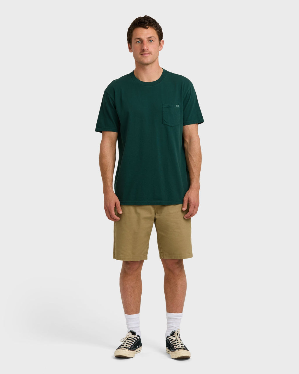 Essential Premium Wave Wash T-Shirt - Forest