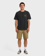 Wingspan Garage Regular Short Sleeve T-Shirt - Washed Black