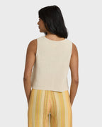 Need Now Sweater Tank Top - White Cap