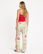Lottie Hall Woven Elastic Waist Pants - Sunny Lime