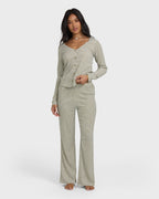 Hot Check Knitpants - Martini Olive