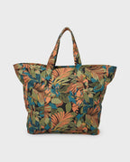 Poppins Playa Zip Top Tote - Black Multi