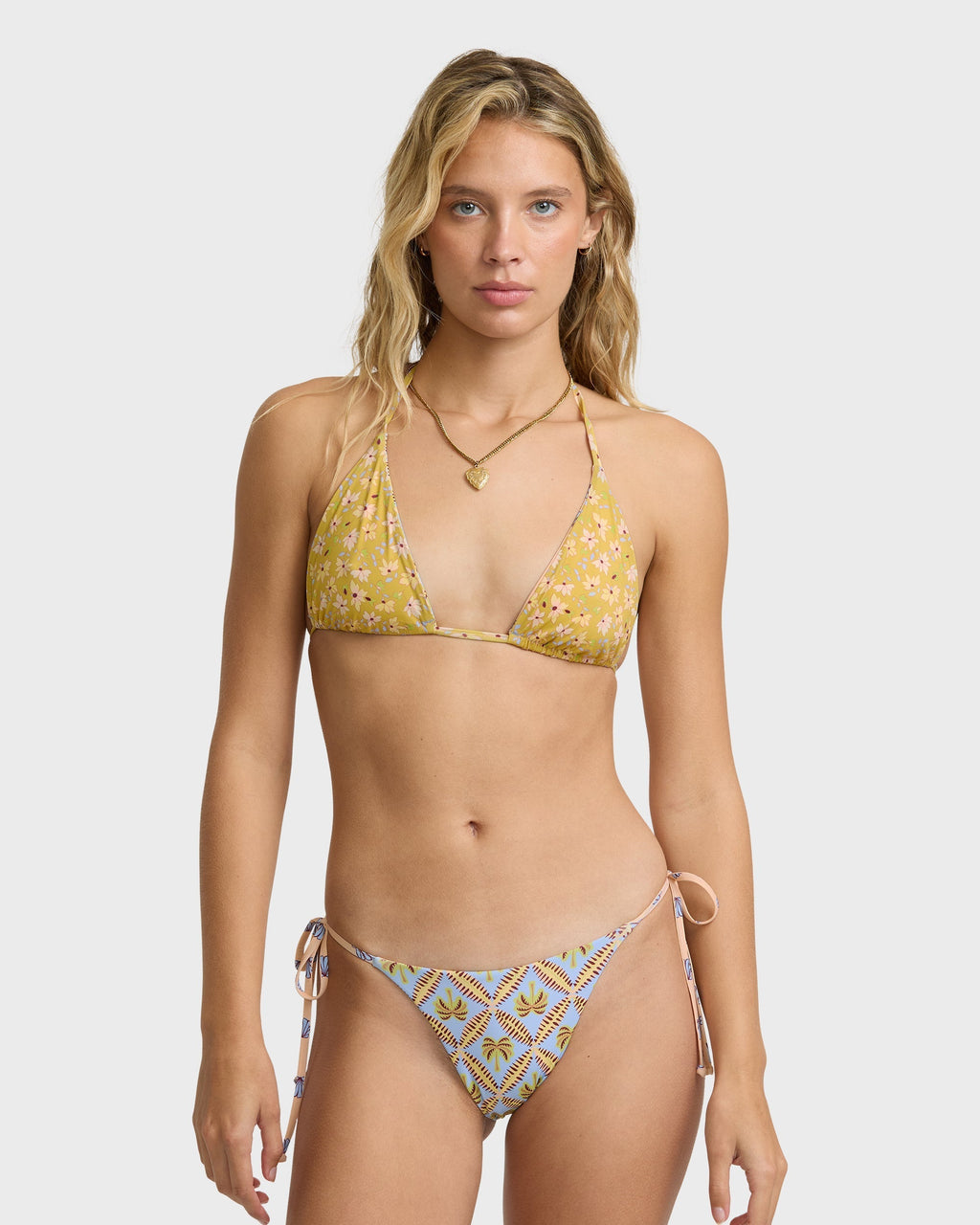 Soul Stoke Reversible Multi Triangle Bikini Top - Twilight Blue
