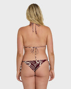 Sol Playa Tie-side Tanga Skimpy Bikini Bottom - Red Dahlia