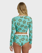 Last Summer Boyshort Surf Short Bikini Bottom - Ocean Spray