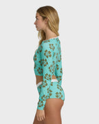 Last Summer Boyshort Surf Short Bikini Bottom - Ocean Spray