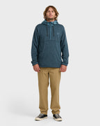 A/Div Boundary Hooded Half-Zip Pullover - Real Teal
