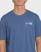 Crayon Wave Premium Short Sleeve T-Shirt - Blue Horizon
