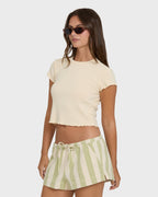 Shelly Short Sleeve Knit T-Shirt - Dove