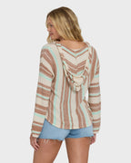 Baja Beach Hooded Sweater - Sugar Almond