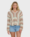 Baja Beach Hooded Sweater - Sugar Almond