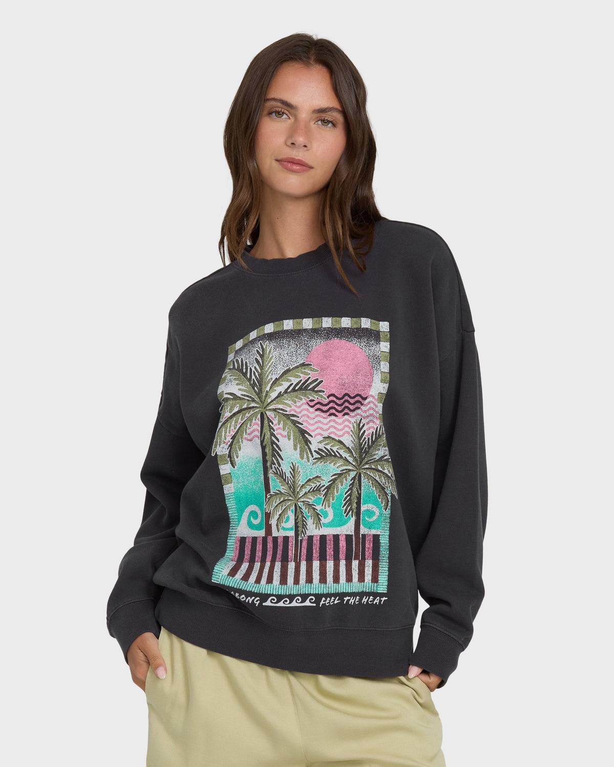 Echo Crewneck Sweatshirt - Black Sands