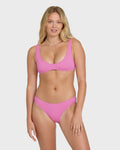 Summer Hi Scoop Tank Bikini Top - Party Pink