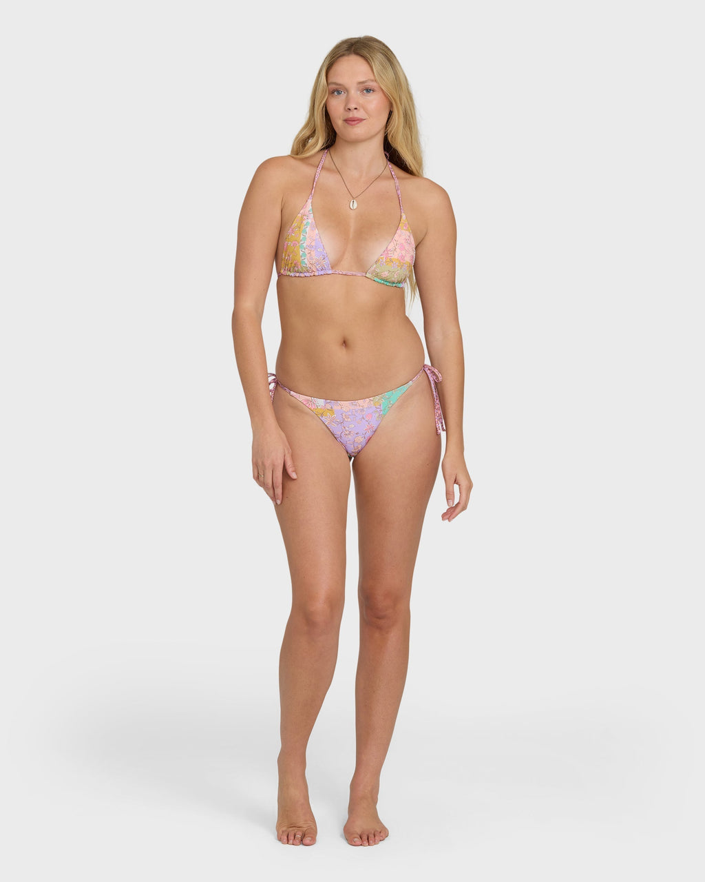 Dreamy Daze Reversible Triangle Bikini Top - Sweet Lilac