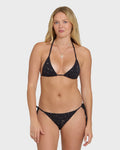 Eye On You Remi Triangle Bikini Top - Black Pebble