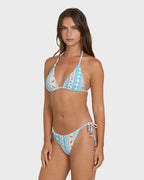 Picnic Multi Triangle Bikini Top - Dream Blue