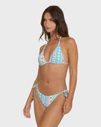 Picnic Multi Triangle Bikini Top - Dream Blue