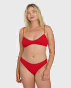 Rising Tide Bondi Medium Bikini Bottoms - Fiesta Red