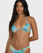Coastal Cruise Drew Bandeau Bikini Top - Dream Blue