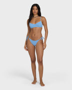 Mini Wave Check Helena Underwire Bikini Top - True Blue
