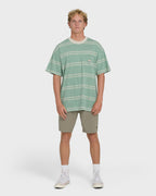 Baxter Short Sleeve Knit T-Shirt - Granite Green