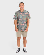 Sundays Lounge Short Sleeve Woven Shirt - Phantom
