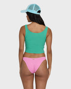 Hibiscus Minds Tank Top - Green Tropics