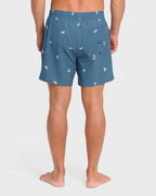 Lineup Laybacks 16 Swim Trunks - Real Teal