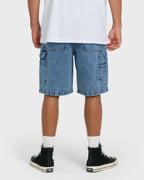 Bad Dog 22 Denim Shorts - Faded Denim