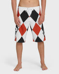A.I. Diamonds Pro Boardshorts - True Red