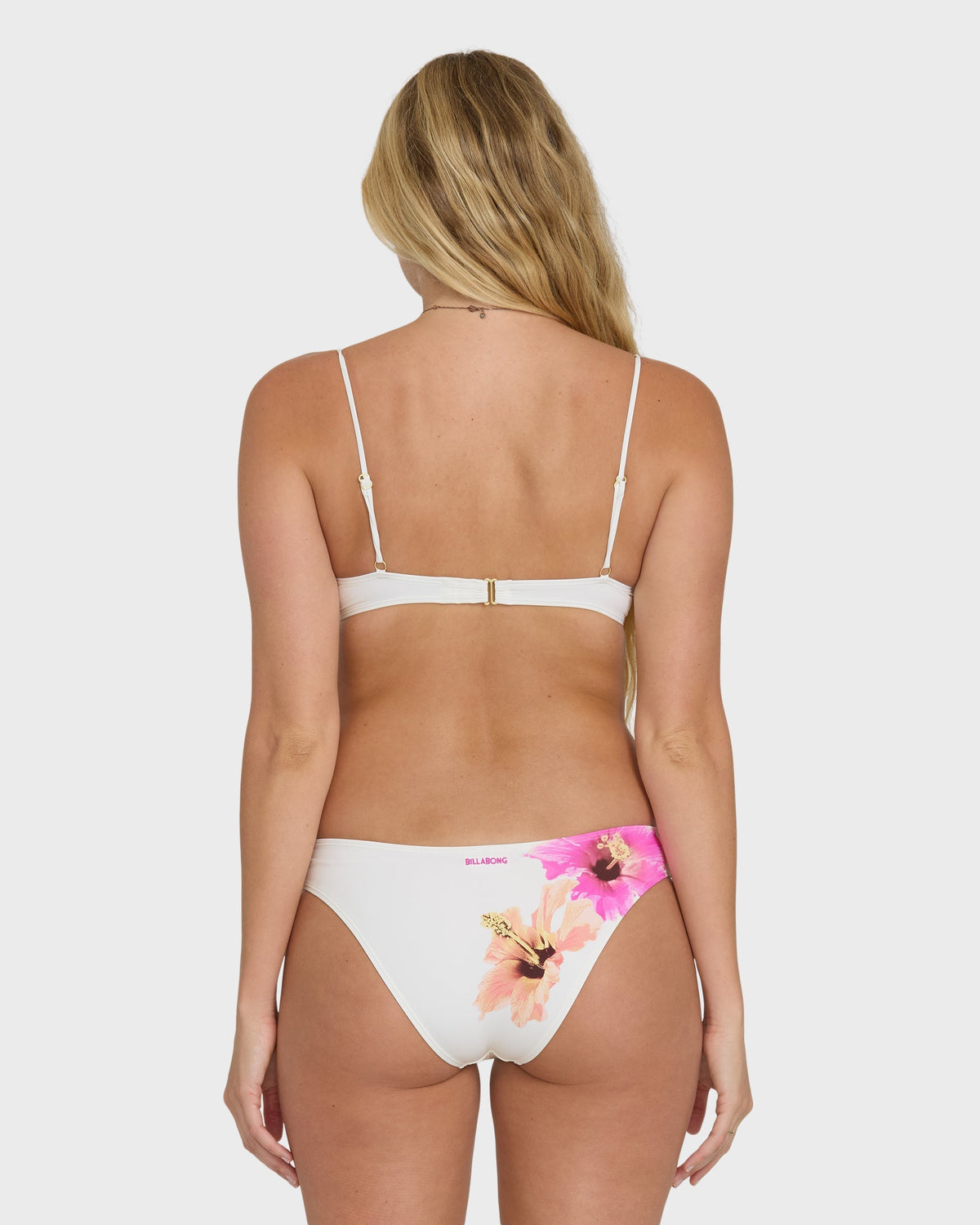 Sunny Shore Jaclyn Crop  Bralette Bikini Top - Salt Crystal