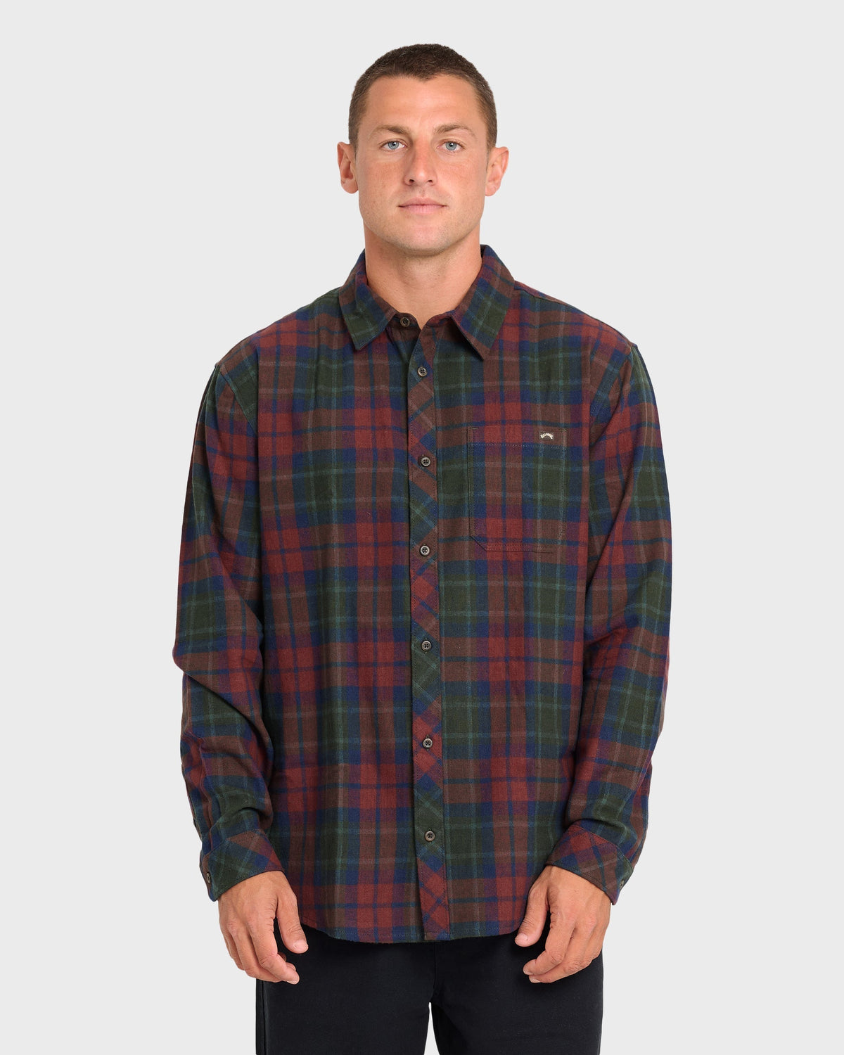 Coastline Long Sleeve Flannel Shirt - Tortoise Shell