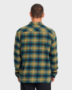 Offshore Long Sleeve Flannel Shirt - Ultramarine Green