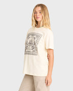 Heading West Short Sleeve Knit T-Shirt - White Cap