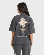 Paradise 73 Short Sleeve Cotton T-Shirt - Black Sands