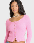 Good Luck Cardigan - Prism Pink