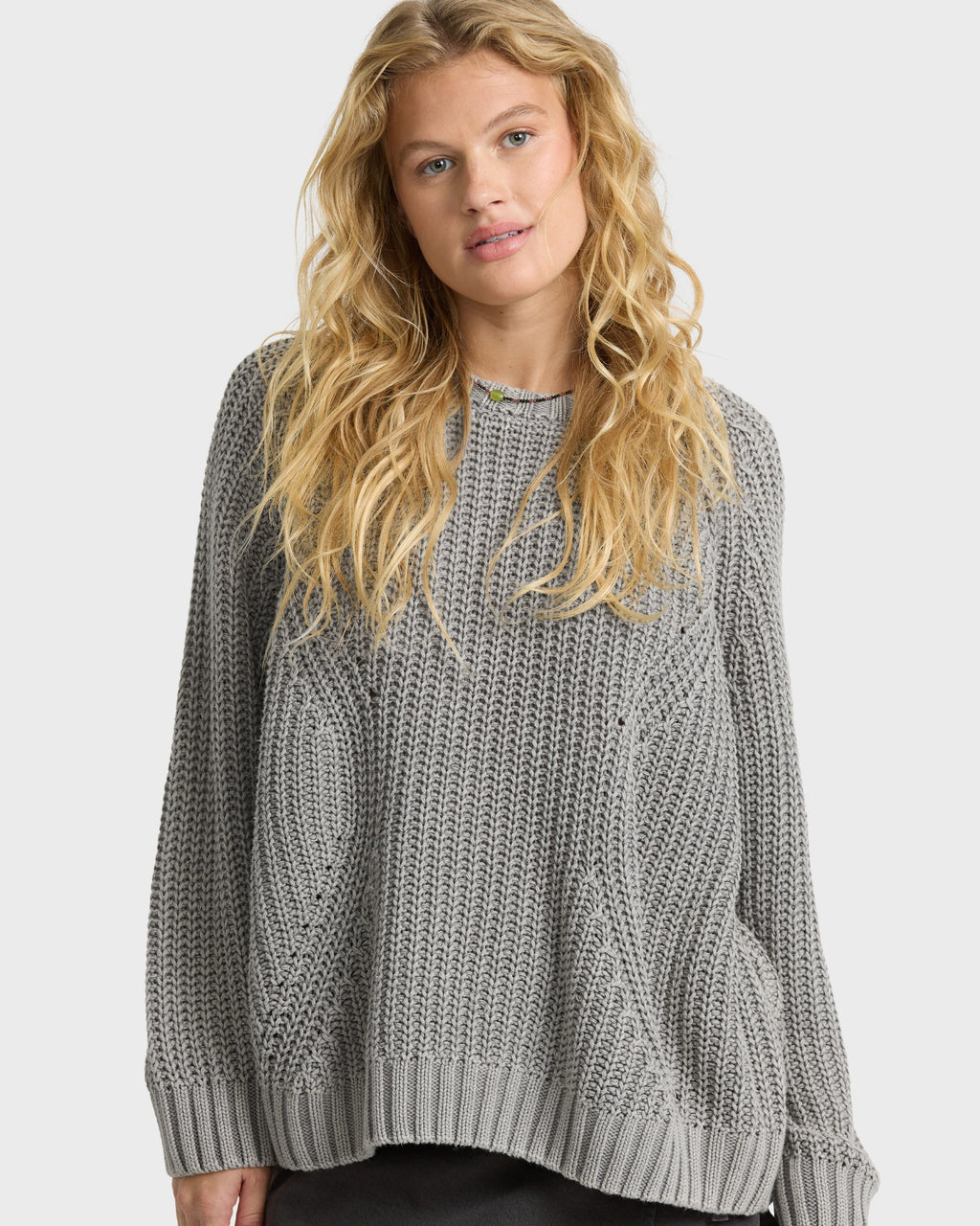 Gone Fishin Crewneck Sweater - Cobblestone