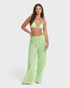 Sun Lit Cover Up Pants - Green Glow